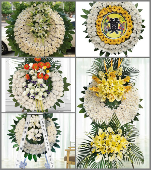 广东东莞市企石镇上截村花圈速递